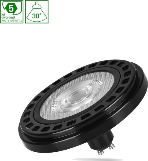 Spectrum GU10 AR111 20W LED pære RA90 30 grader 4000K sort 5 års garanti Dimbar : Ikke dimbar Kulør : Nøytral Spectrum GU10 AR111 20W LED pære RA90 30 grader 4000K sort 5 års garanti Dimbar : Ikke dimbar Kulør : Nøytral