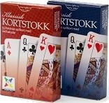 Kortstokk klassisk rød eller blå
