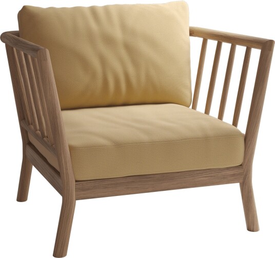 Fritz Hansen Tradition Lounge Chair Honey Yellow Teak Fsc 100% Utendørs Sofaer Povl B. Eskildsen Fritz Hansen Tradition Lounge Chair Honey Yellow Teak Fsc 100% Utendørs Sofaer Povl B. Eskildsen