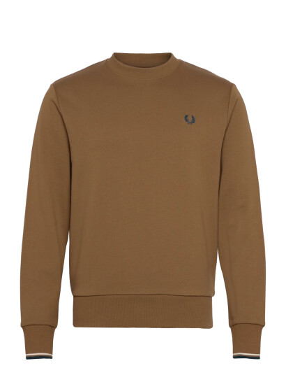 Fred Perry Crew Neck Sweatshirt - Brown - S