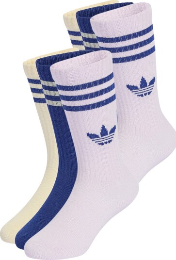 adidas Originals Sokker - 6-pack - Victory Blue/Varm Vanilla/Ic - adidas Originals - 22/24 - Sokker Blå Gul Lilla Marineblå Rosa