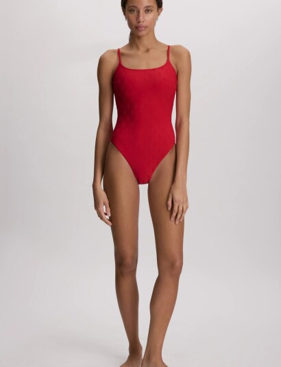 Polo By Ralph Lauren Swimwear Prl Logo Jacquard Kennedy Swimsuit Red S Polo By Ralph Lauren Swimwear Prl Logo Jacquard Kennedy Swimsuit Red S