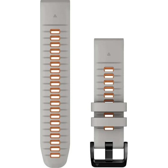 Garmin QuickFit 22mm Silicone Band Fog Gray/Ember Orange 22mm