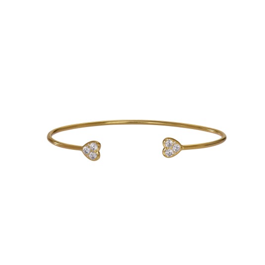 From Soldier To Soldier J"adore Bangle Gullfarge Hvit 170 mm