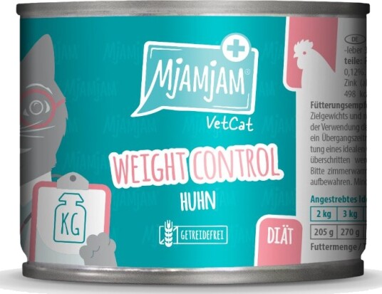 Mjamjam Våtfôr Vetcat Weight Control Kylling 6 X 200 G