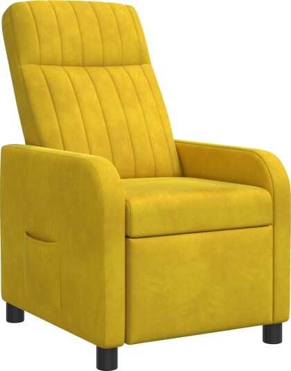 vidaXL Recliner Gul Fløyel