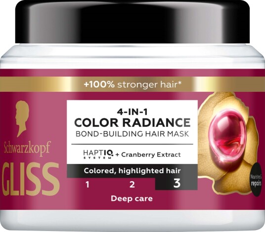 Schwarzkopf Gliss 4-In-1 Color Radiance Bond-Building Hair Mask  400 m