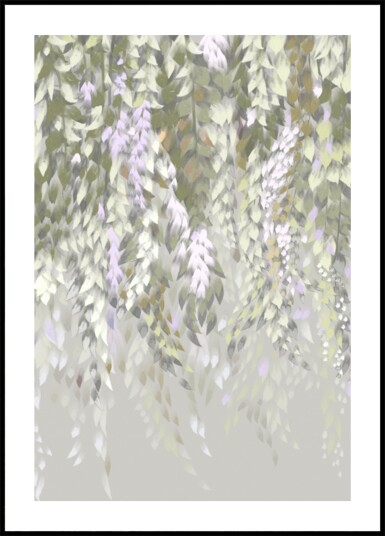 Pastel Wisteria Blossoms Plakat / 21x30