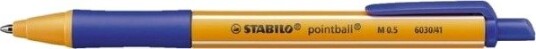 Stabilo Pointball, Klips, Uttrykkbar Kulepenn Med Hengefeste, Gjenfyllbar, Blå, 1 Stykker