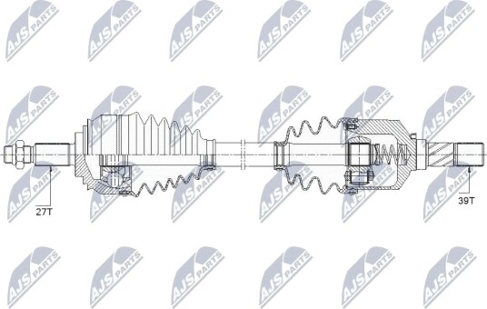 Nty Drivaksel NTY NPW RE 154 Nty Drivaksel NTY NPW RE 154