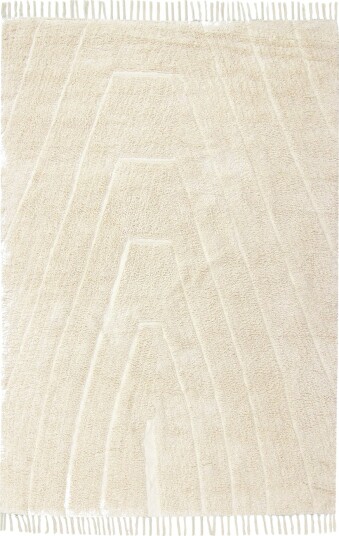 Ryetepper Sivia Natural Cotton Shaggy off white Størrelse: 80 x 150 cm