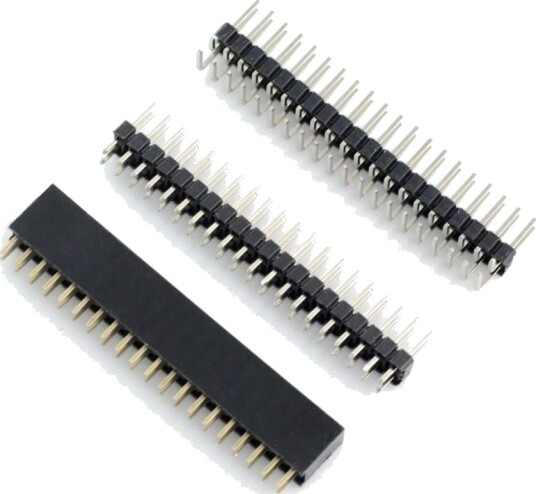 GPIO stiftlister for Raspberry Pi Zero 2x20 pin + 2x2 pin