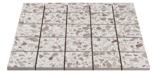 TERRAZZO PEARL MOSAIKK 6X6