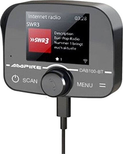 Ampire Håndfri Telefoni Med Dab+ Og A2dpstreamin