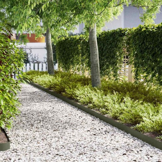  Plenkanter 10 pcs Olivengrønn 100 x 0.5 x 15 cm Stål