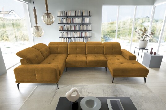Hagglund Hjørnesofa m. Divan Gul