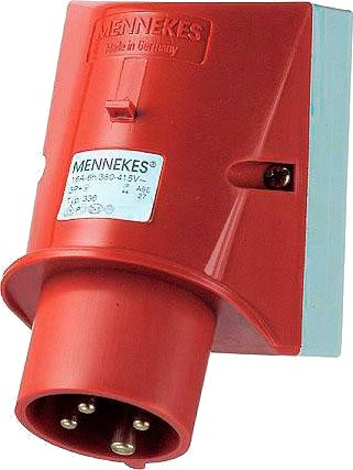 Mennekes CEE Vegginntak (4-pol 16A) 400V IP44