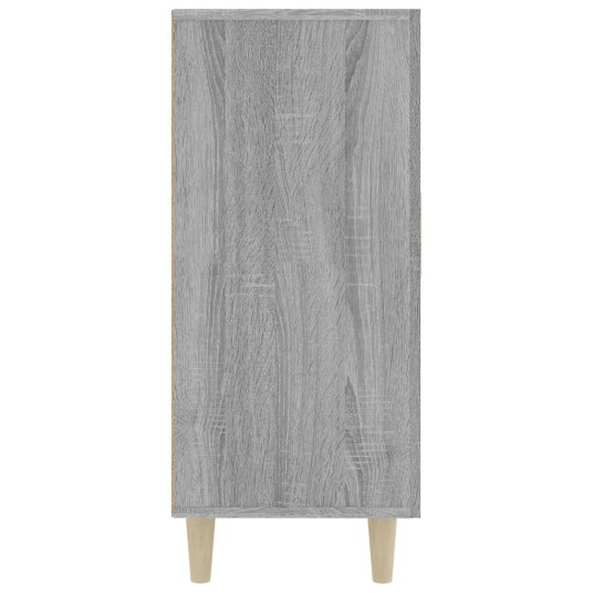 vidaXL Skjenk grå sonoma 90x34x80 cm konstruert tre