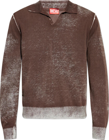 Diesel Herre Strikkevarer Brun L,