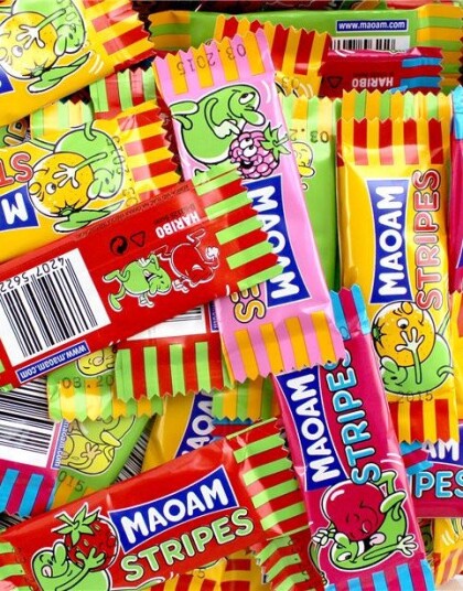 1 stk Haribo Maoam Stripes Karamell 7 gram