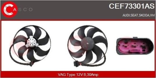 CASCO CEF73301AS Kjølevifte