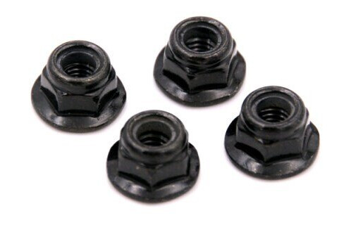 WL 104001.1910 M4 Lock Nut Flanged Black 4
