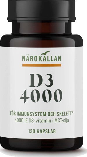 Närokällan D3 4000 IE 120 stk Närokällan D3 4000 IE 120 stk
