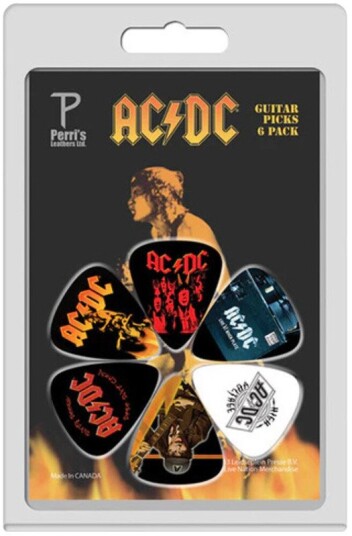 Perri's  AC/DC  Variety  Guitar Picks (6 Pack)
