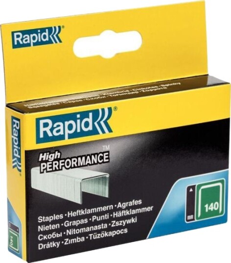 Rapid Nr 140 Stål Bredtrådstift 12 mm - 2000-pk til Stiftemaskiner