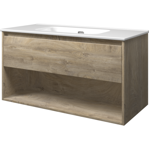 Sanibell Proline møbelpakke, uten armaturhull, 101x46 cm, rå eik Sanibell Proline møbelpakke, uten armaturhull, 101x46 cm, rå eik