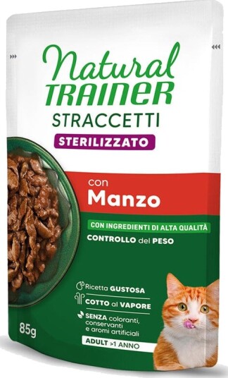 Natural Trainer Våtfôr Adult Stracceti Sterilised Strimler I Saus Okse 24 X 85 G