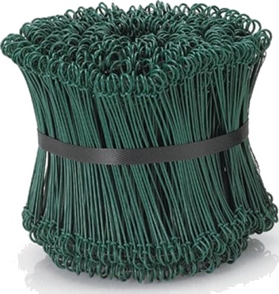 Stålsnøre 15 Cm Pe Belagt Grøn,5 Pk X 1000 Stk/Krt