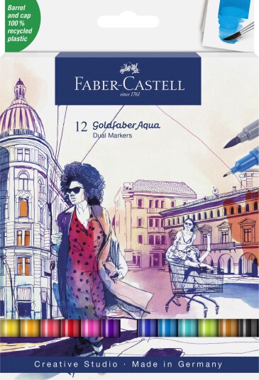 Faber-Castell Goldfaber Aqua Dual Marker 12-sett