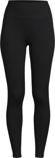 Casall Women's Multi Rib Seamless High Waist Tights Black L