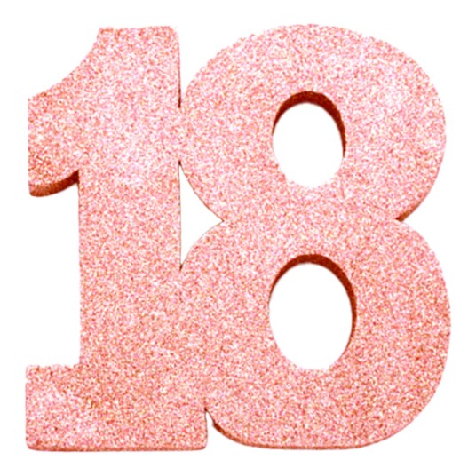 Globos Europe Borddekorasjon Tall Roségull - Tallet 18