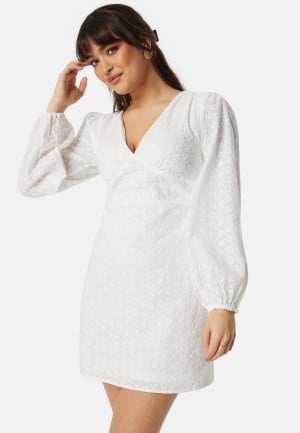 VILA Vimalina L/S short dress Cloud Dancer 36