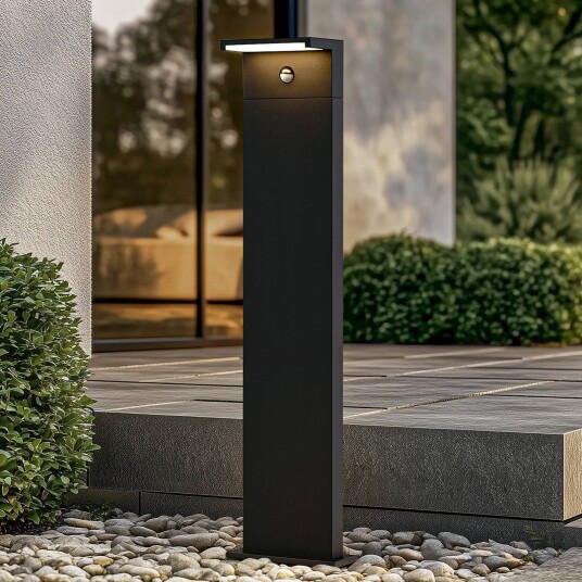 Arcchio LED gatelampe Iberion 90 cm antrasitt sensor Iberion Sort Aluminium Moderne
