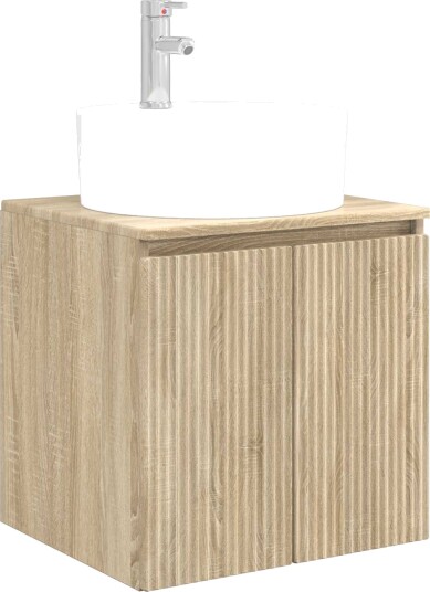 Vegghengt vaskeservant Sonoma eik 49,5 x 44,5 x 65 cm