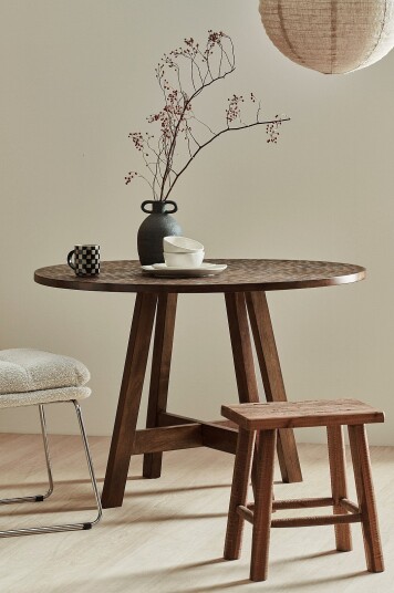 Ellos Home   Spisebord Turina diameter 110 cm   Brun
