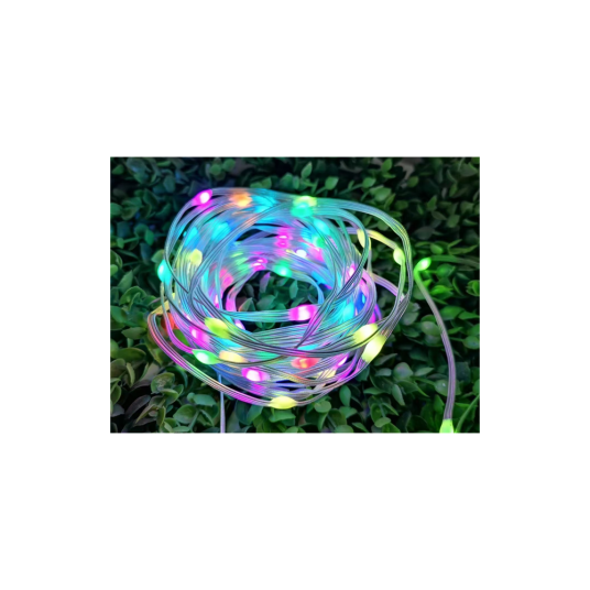 10 m RGBIC LED lyskjede 100 LED klar ledning fjernkontroll + Bluetooth 5V USB 10 m RGBIC LED lyskjede 100 LED klar ledning fjernkontroll + Bluetooth 5V USB