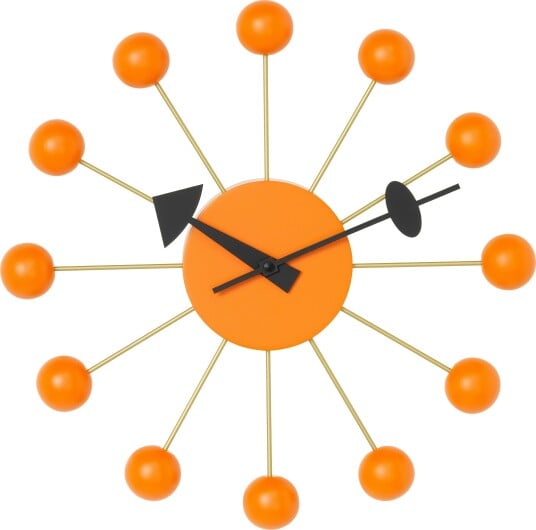 Ball Veggklokke Oransje