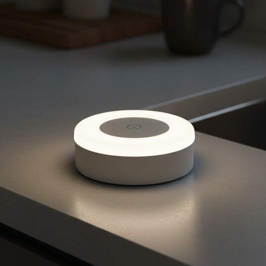 Oppladbar LED minilampe magnetisk Hvit touch dimbar IP54 innendørs/utendørs Dimbar : Dimmer innebygd Kulør : Varm