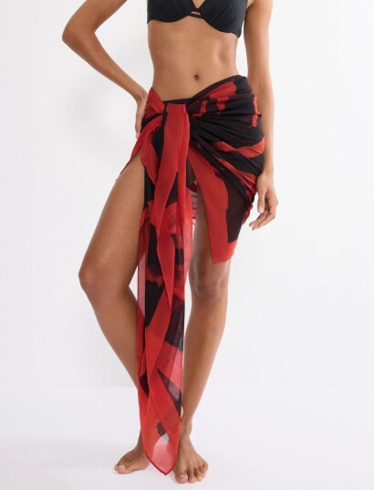 Triumph Beach Mywear Pareo Red 1
