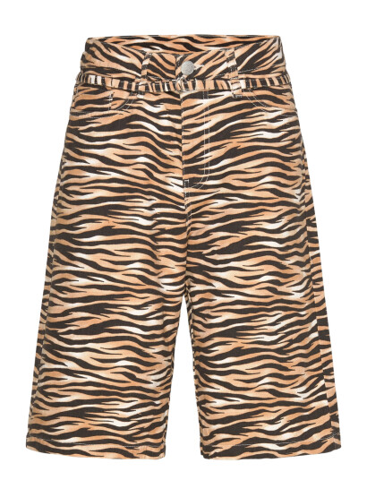 Monki Low Rise Cargo Cotton Twill Jorts - Multi/patterned - 42