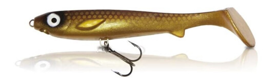 EJ Lures Flatnose Shad Jr Golddigger With Stinger 15cm, 2-pakning EJ Lures Flatnose Shad Jr Golddigger With Stinger 15cm, 2-pakning