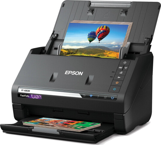Epson FastFoto FF-680W Trådløs A4 Dokumentskanner 600 dpi Sort Epson FastFoto FF-680W Trådløs A4 Dokumentskanner 600 dpi Sort
