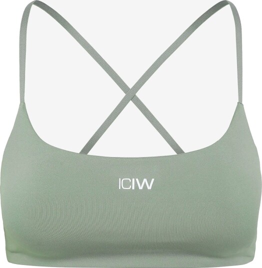 ICANIWILL Luxe Strappy Sports Bra W - DUSTY SAGE GREEN - S