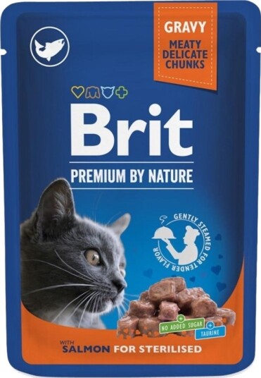 Brit Premium Sterilised Laks Våtfôr 100 G