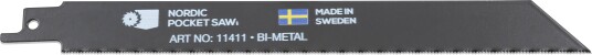 Nordic Pocket Saw Metall Blade 2-pakning Black