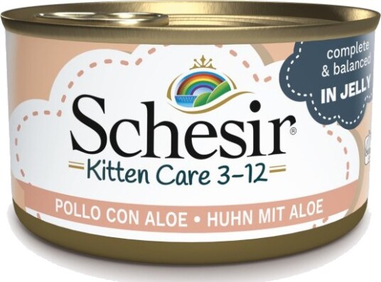Schesir Kitten I Gelé Kylling Med Aloe 24 X 85 G
